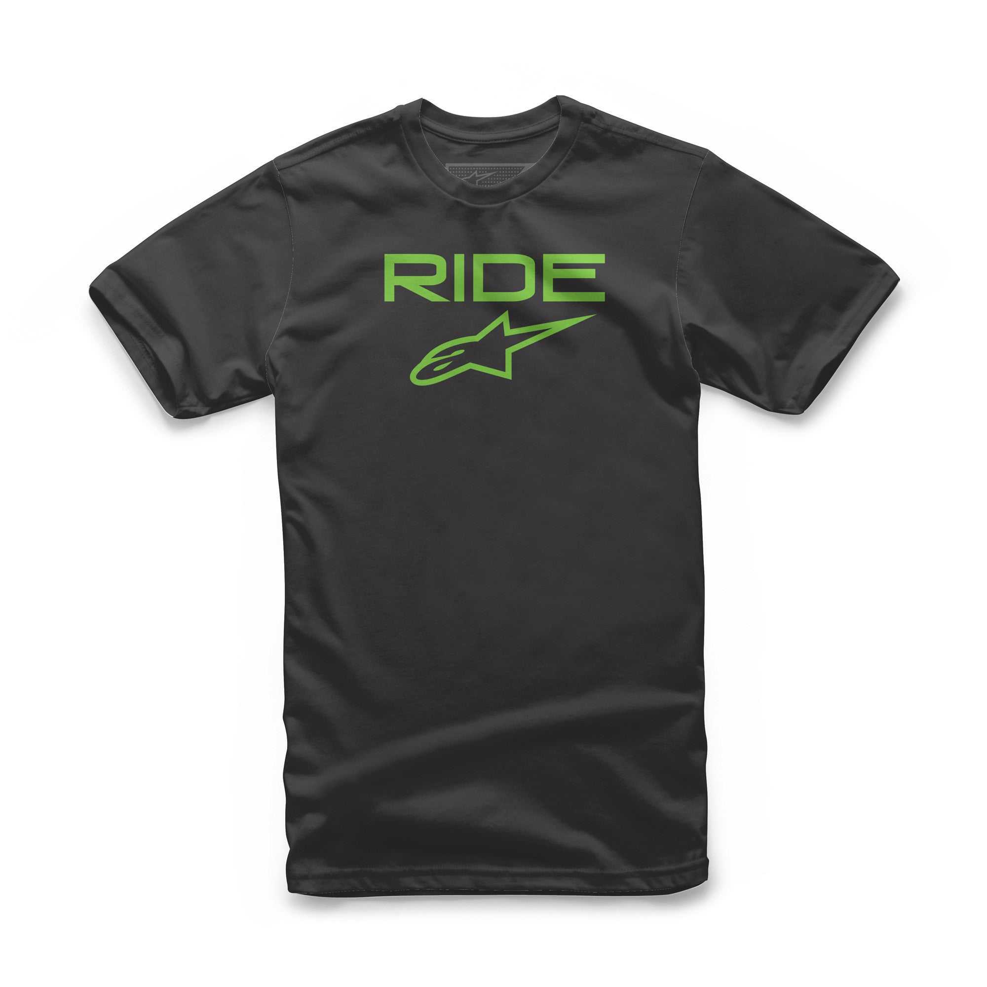 ALPINESTARS, ALPINESTARS RIDE 2.0 TEE BLACK/GREEN 2X 1038-72000-1060-2XL