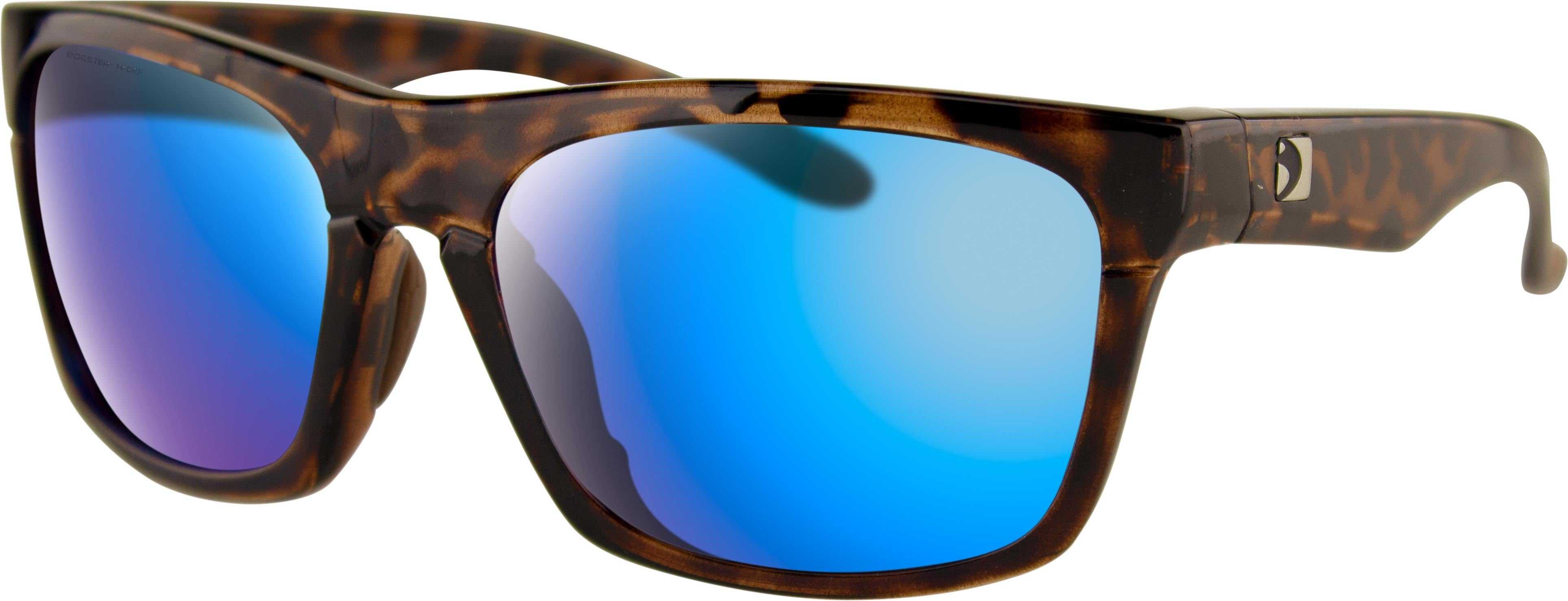 BOBSTER, BOBSTER ROUTE SUNGLASSES BROWN TORT W/PUR HD/LIGHT BLUE REVO MIR BROU002H