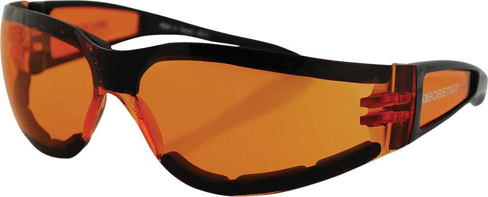 BOBSTER, BOBSTER SHIELD II SUNGLASSES BLACK W/AMBER LENS ESH202