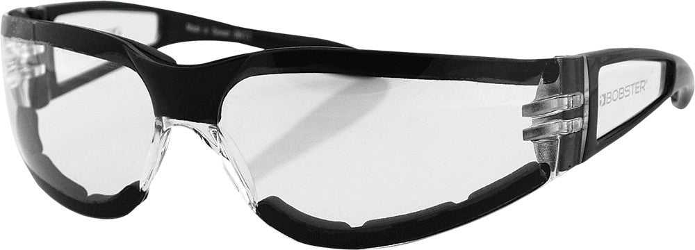 BOBSTER, BOBSTER SHIELD II SUNGLASSES BLACK W/CLEAR LENS ESH203