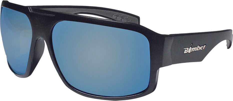 BOMBER, BOMBER MEGA BOMB EYEWEAR MATTE BLACK W/ICE MIRROR LENS M103-ICE