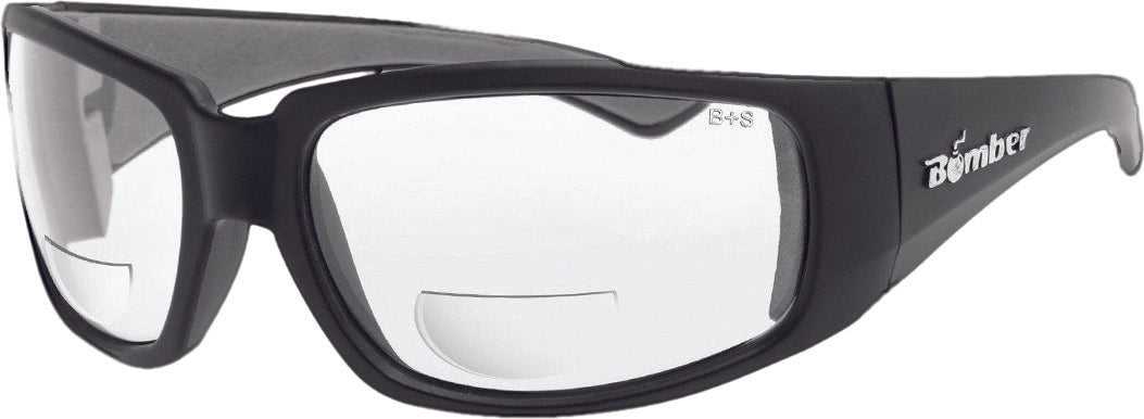 BOMBER, BOMBER STINK-BOMB SAFETY EYEWEAR MATTE BLACK W/CLEAR LENS ST101BF2.0