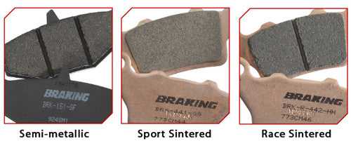 BRAKING, BRAKING BRAKE PAD SET SEMI-METALLIC 621SM1