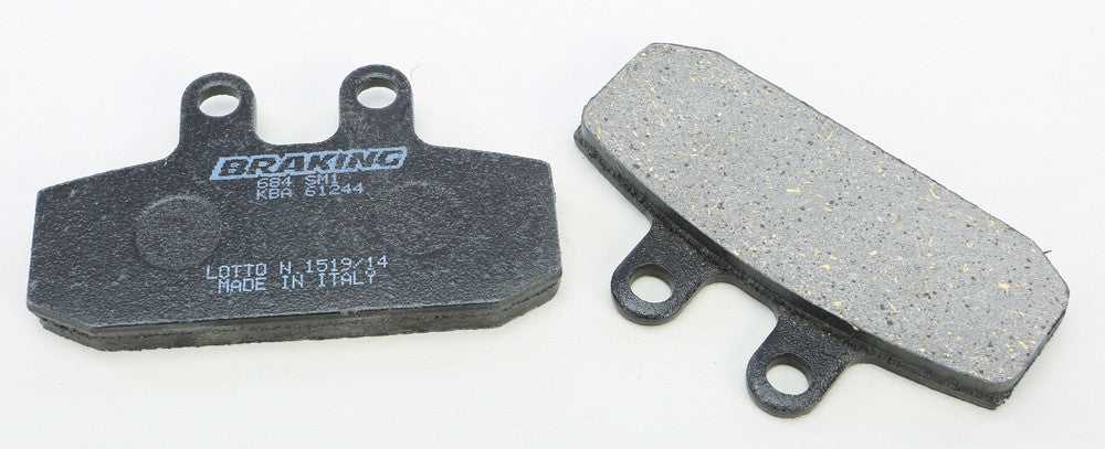 BRAKING, BRAKING BRAKE PAD SET SEMI-METALLIC 684SM1