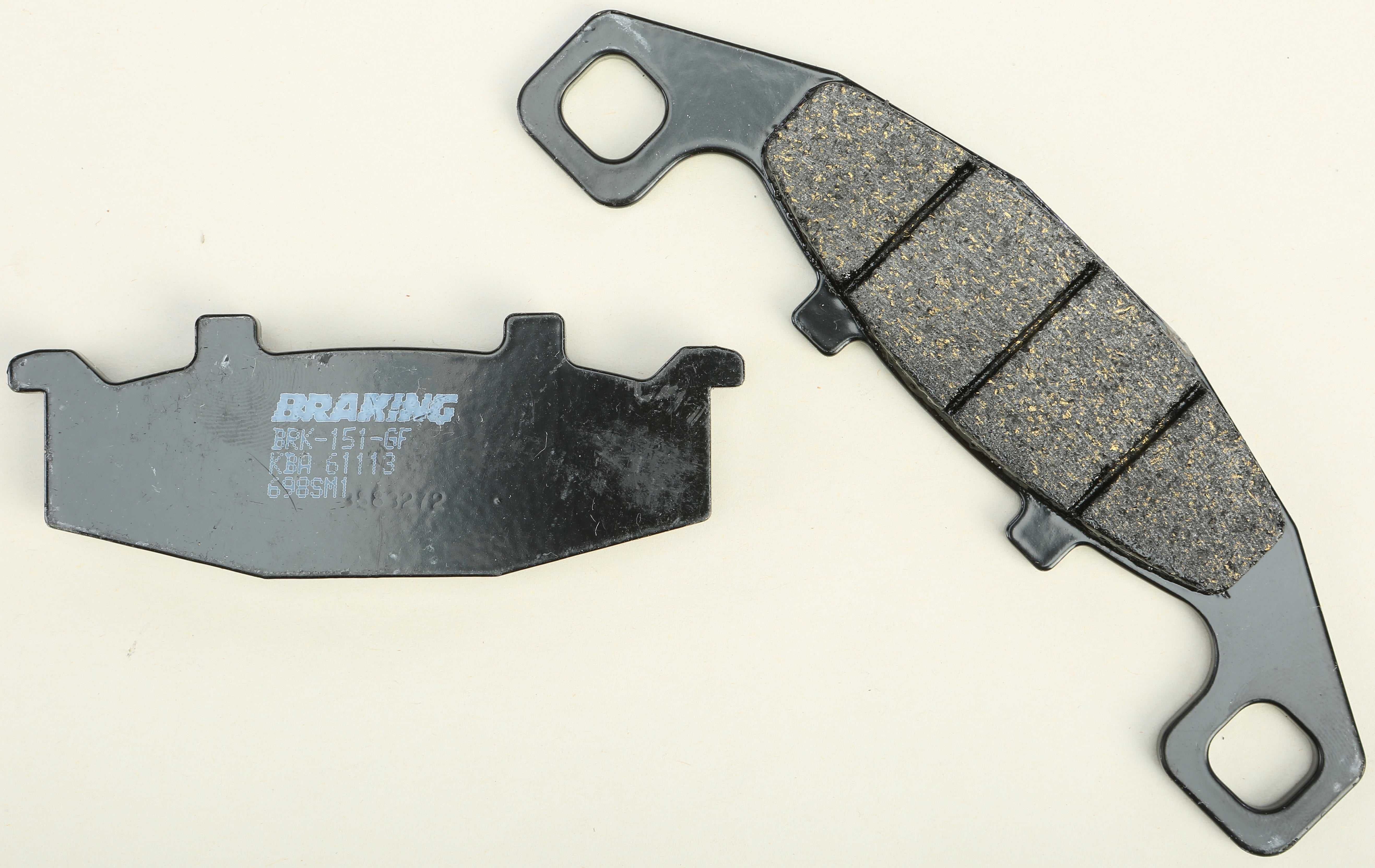 BRAKING, BRAKING BRAKE PAD SET SEMI-METALLIC 698SM1