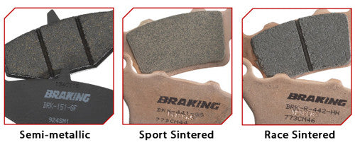 BRAKING, BRAKING BRAKE PAD SET SINTERED SPORT 947CM55