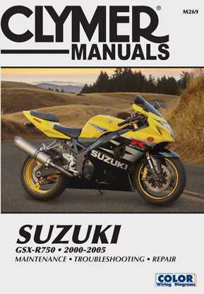 CLYMER, CLYMER REPAIR MANUAL SUZ GSX-R 750 M269