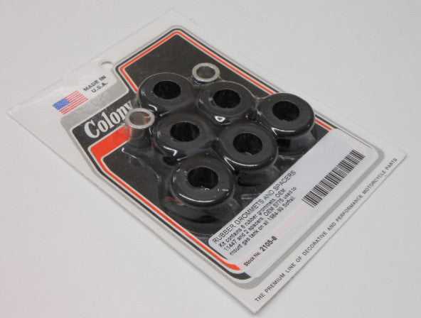 COLONY MACHINE, COLONY MACHINE RUBBER GROMMETS/SPACERS GAS TANK MNT KIT 84-99 S0FTAIL 2105-8