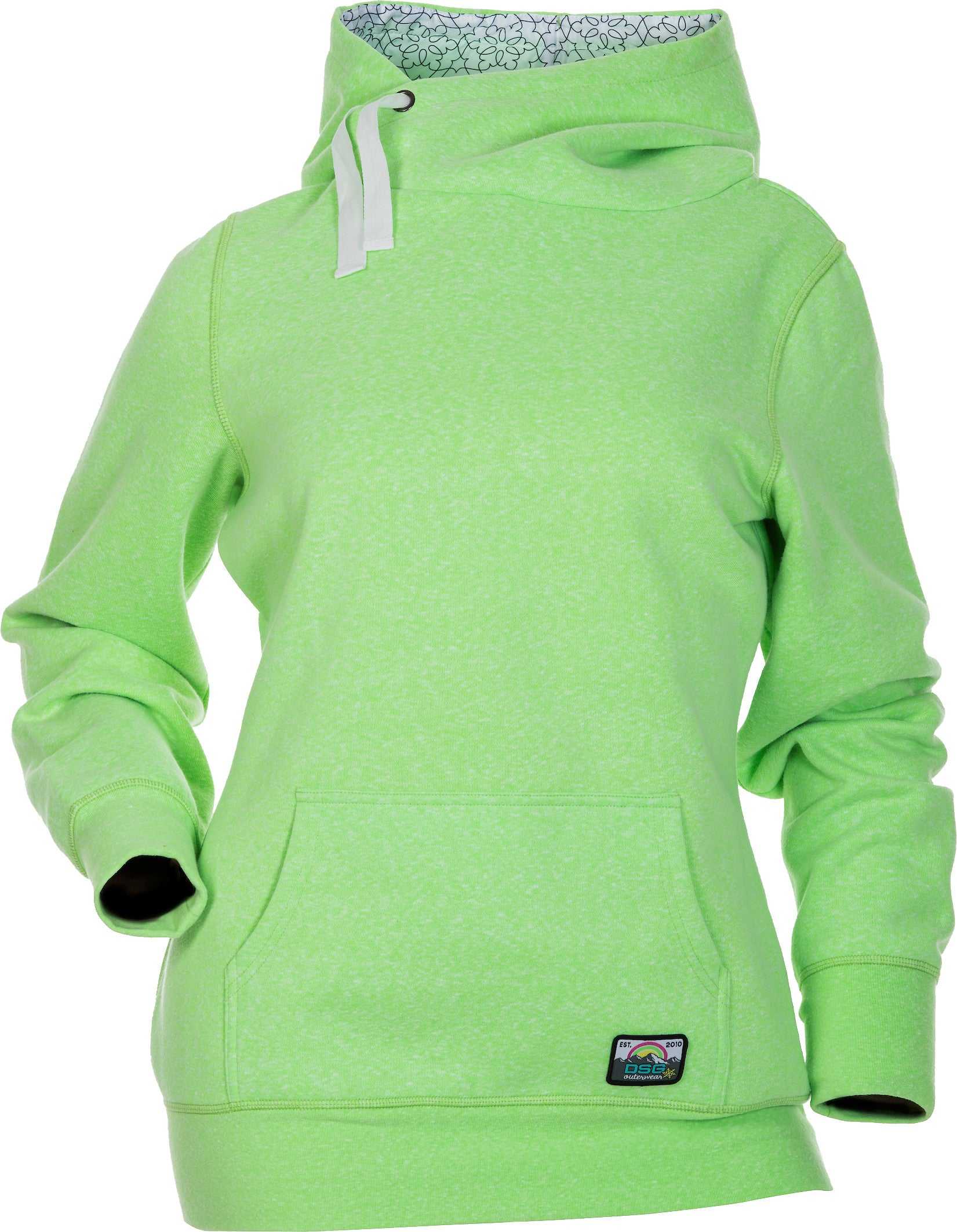 DIVAS, DIVAS SIDE TIE HOODIE GREEN LG 51354