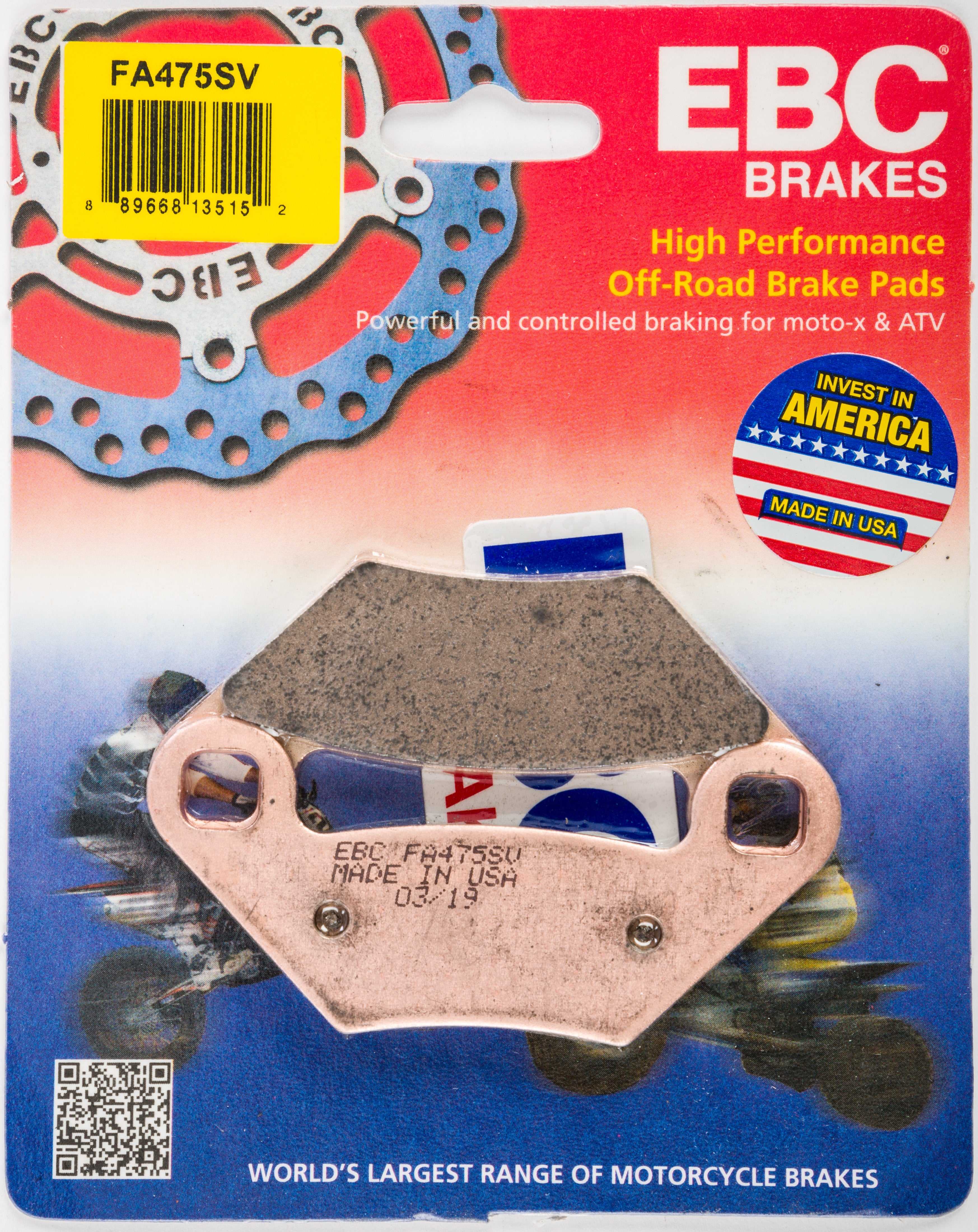 EBC, EBC EBC BRAKE PADS FA475SV