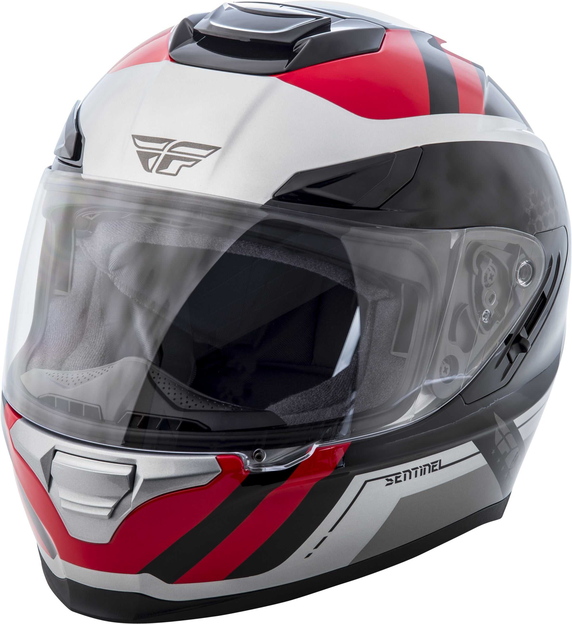 FLY RACING, FLY RACING SENTINEL MESH HELMET GREY/RED XS 73-8324XS