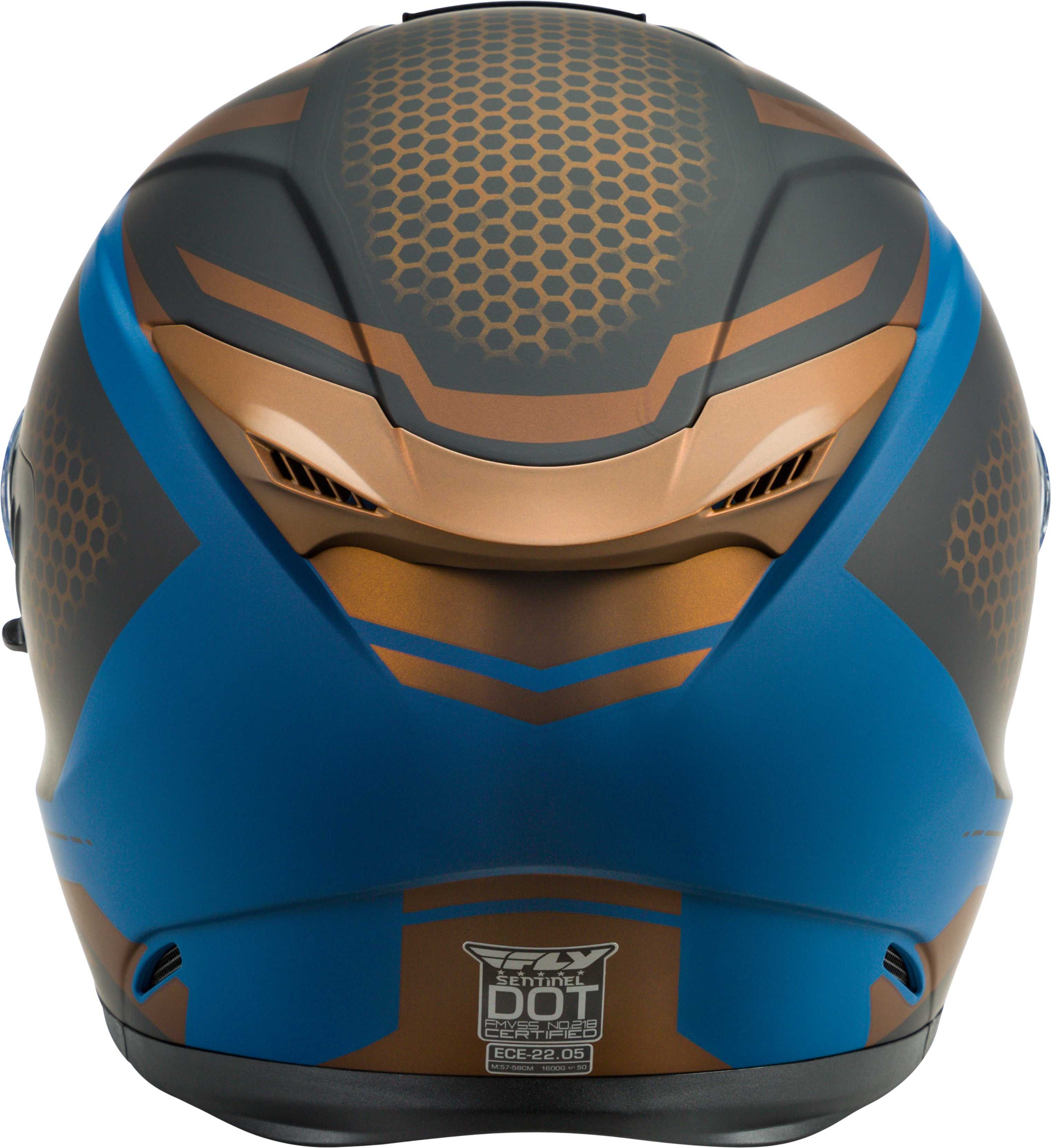 FLY RACING, FLY RACING SENTINEL MESH HELMET TEAL/COPPER SM 73-8326S