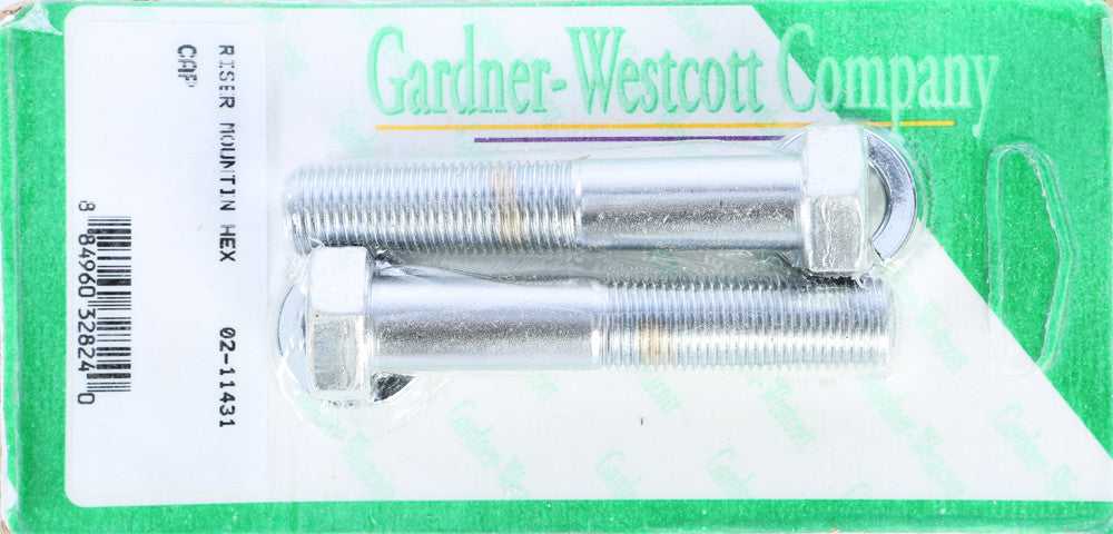 GARDNERWESTCOTT, GARDNERWESTCOTT RISER BOLTS CHROME HEX CAP 1/2-20 X 2 3/4 FINE THREAD 02-11431