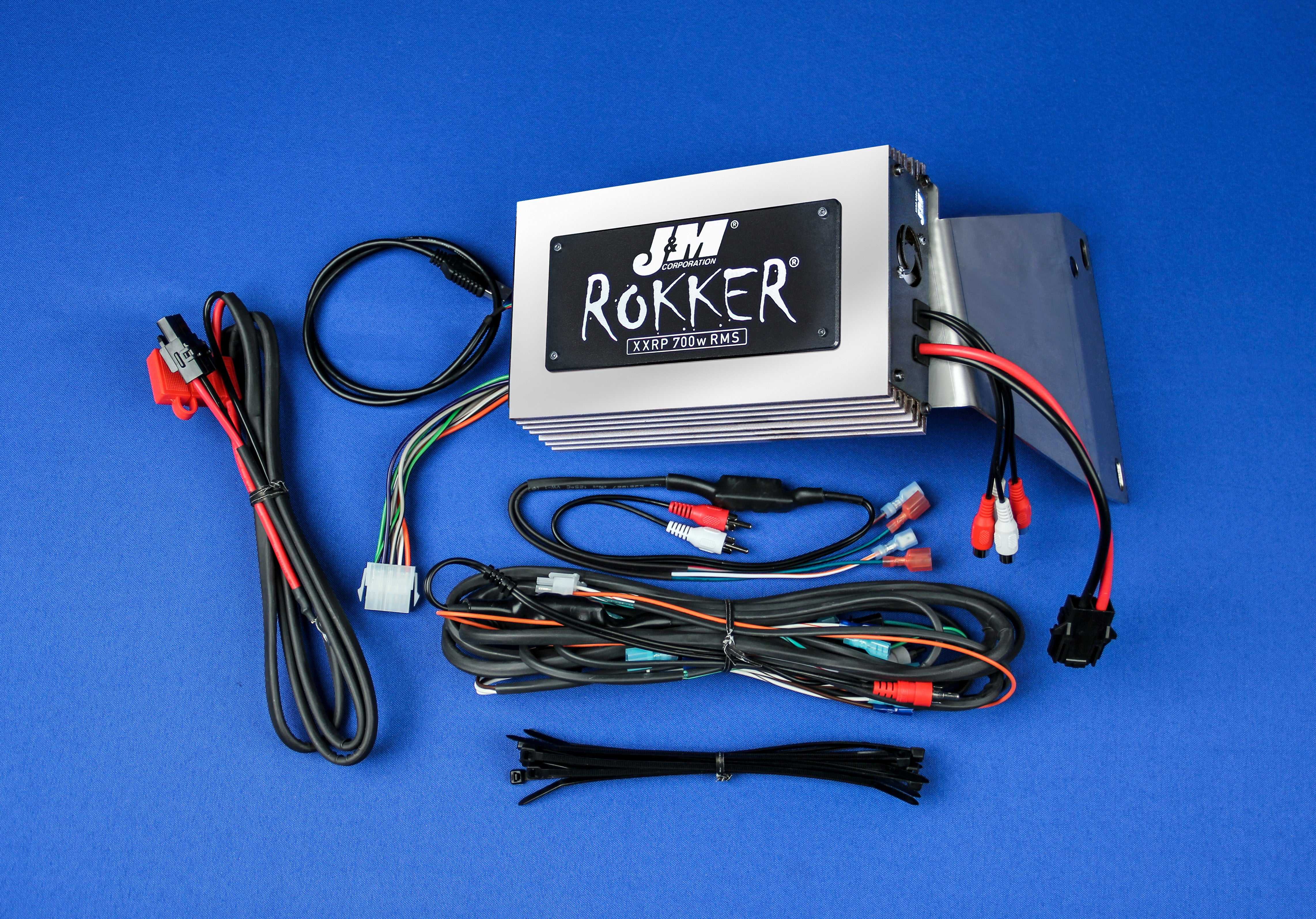 J&M, J&M ROKKER P700W 4-CH AMP KT 11-13 ROADGLIDE ULT JAMP-700HR11-ULP