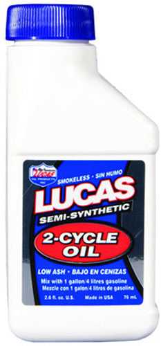 LUCAS, LUCAS SEMI-SYNTHETIC 2-CYCLE OIL 2.6OZ 10058