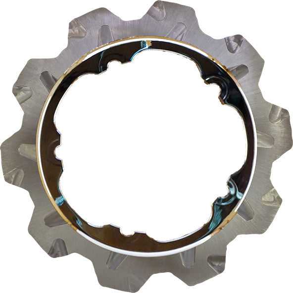 LYNDALL BRAKES, LYNDALL BRAKES HIGH CARBON STEEL PHOENIX FRONT ROTOR CHROME 11.8" 537-0315