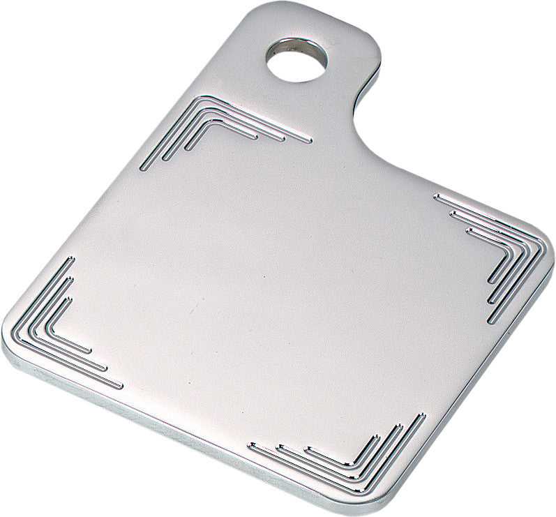 NOVELLO, NOVELLO SIDE MOUNT INSPECTION PLATE TRIPLE CURVE MILLED CHROME NIL-INS3