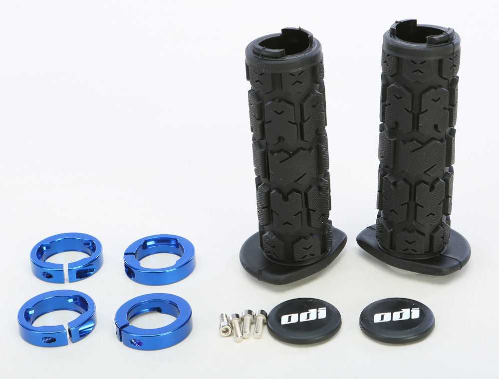 ODI, ODI ATV ROGUE LOCKON GRIP 120MM BLACK/BLUE J31RGB-U