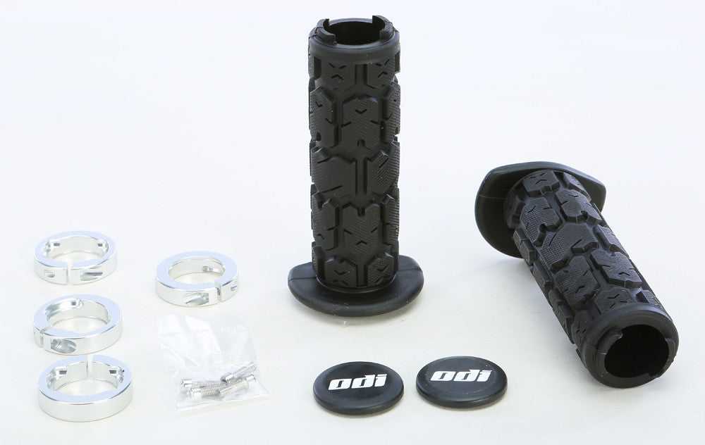 ODI, ODI ATV ROGUE LOCKON GRIP 120MM BLACK/SILVER J31RGB-S