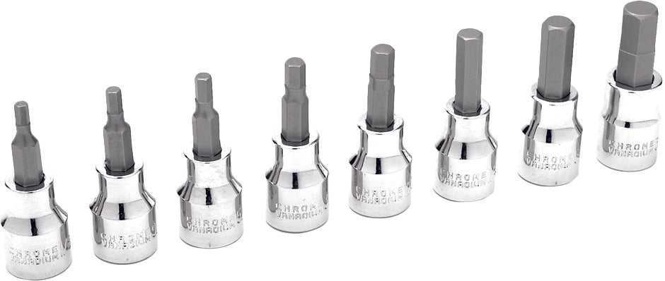 PERFORMANCE TOOL, PERFORMANCE 8 PC 3/8" SAE HEX BIT SET W38870