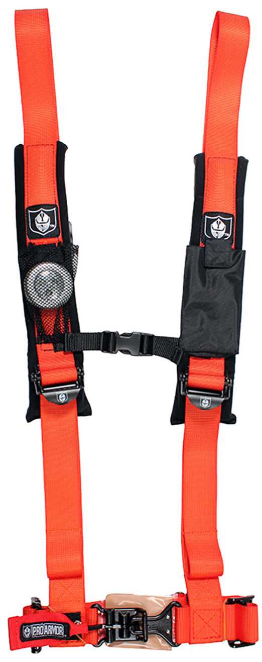 PRO ARMOR, PRO ARMOR 4PT HARNESS 2" PADS ORANGE A114220OR