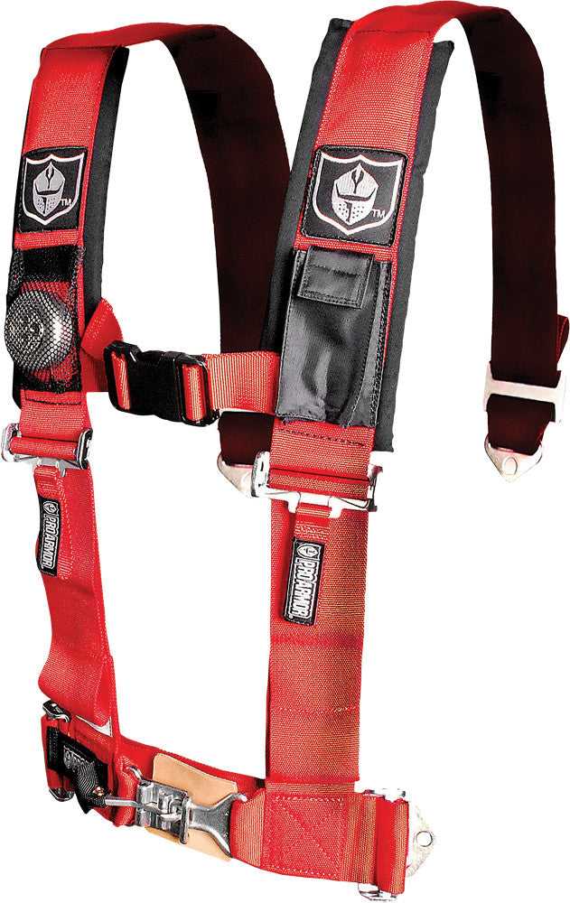 PRO ARMOR, PRO ARMOR 4PT HARNESS 3" PADS RED A114230RD