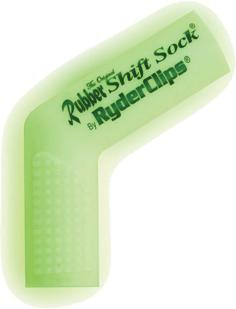 RYDER CLIPS, RYDER CLIPS RUBBER SHIFT SOCK (GLO-WHITE) RSS-GLOWHITE