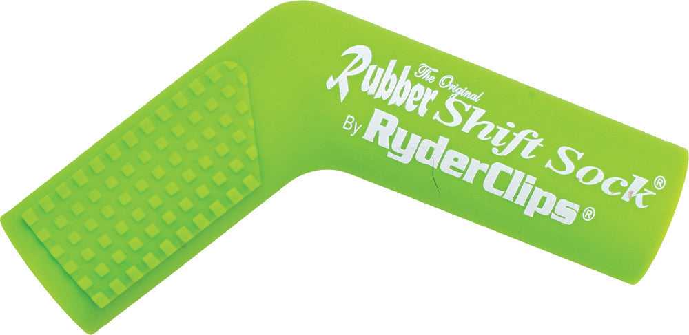 RYDER CLIPS, RYDER CLIPS RUBBER SHIFT SOCK (GREEN) RSS-GREEN