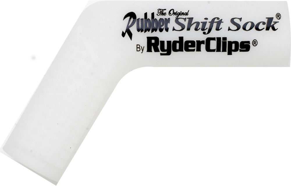 RYDER CLIPS, RYDER CLIPS RUBBER SHIFT SOCK (WHITE) RSS-WHITE