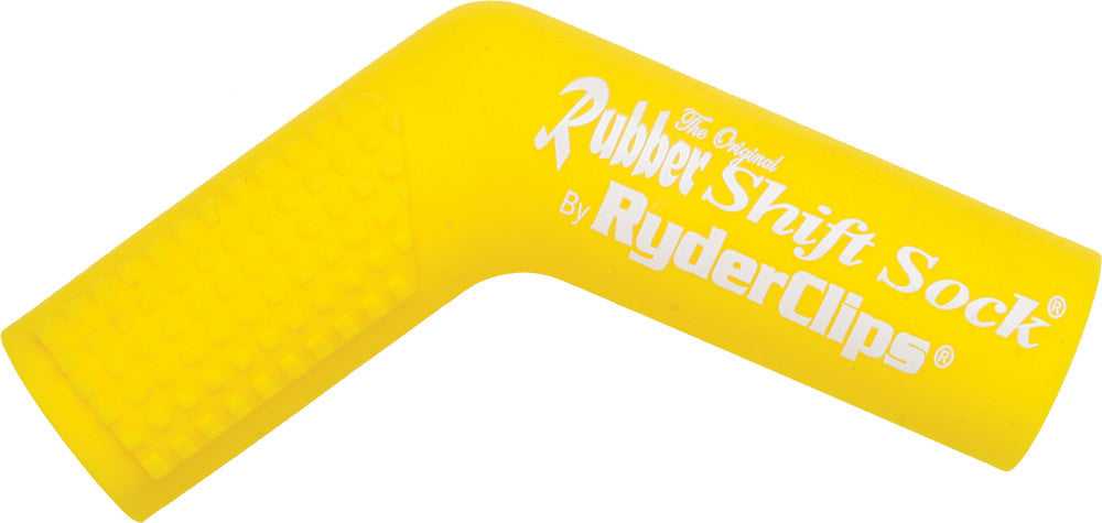 RYDER CLIPS, RYDER CLIPS RUBBER SHIFT SOCK (YELLOW) RSS-YELLOW