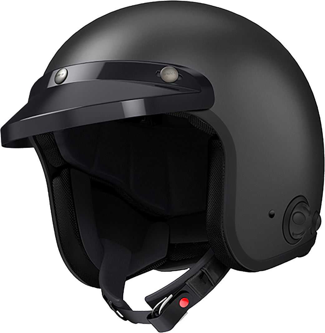 SENA, SENA SAVAGE OPEN FACE MATTE BLACK XS SAVAGE-CL-MB-XS-01