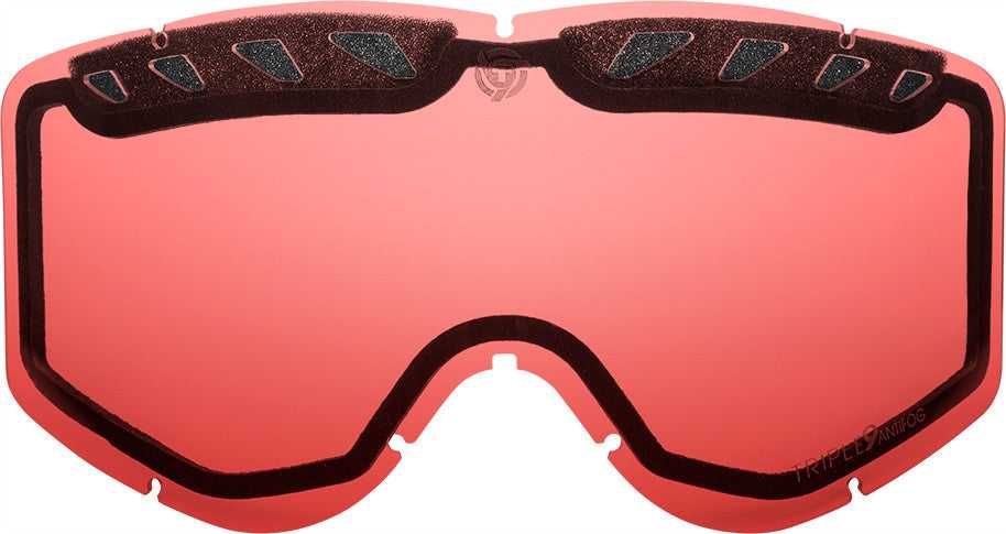 TRIPLE 9, TRIPLE 9 SAINT GOGGLE REPLACEMENT LENS (ROSE) SKG-27 LENS ROSE