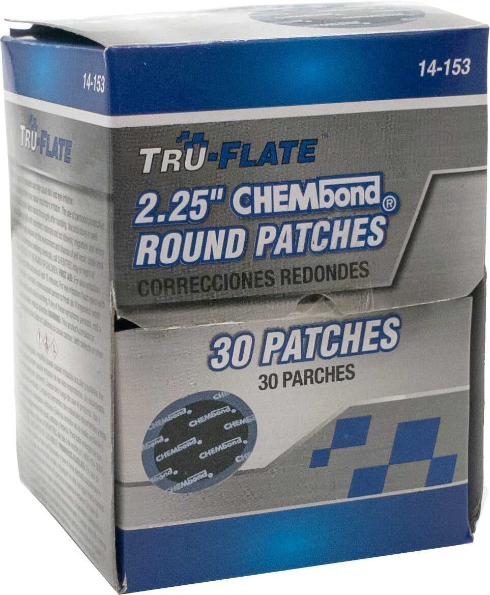 TRU-FLATE, TRU-FLATE TIRE REPAIR MEDIUM ROUND CHEMBOND 30/PK 14-153