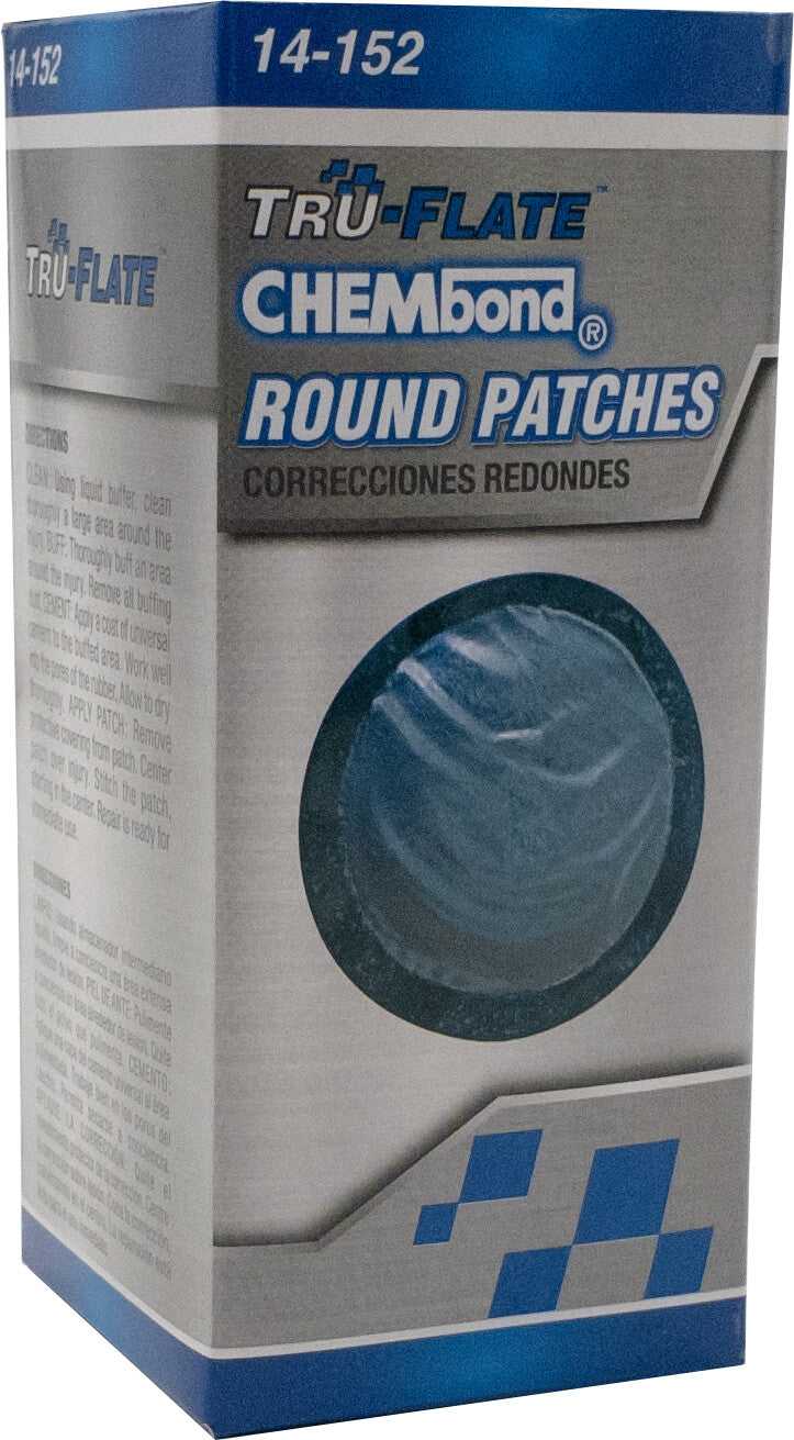 TRU-FLATE, TRU-FLATE TIRE REPAIR SMALL ROUND CHEMBOND 40/PK 14-152