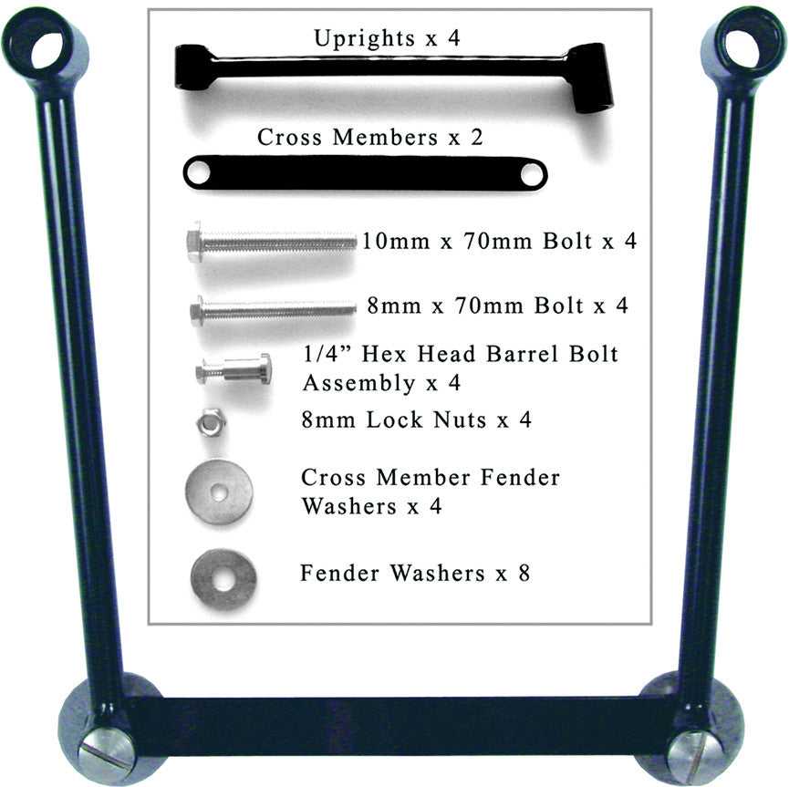 WILLIE & MAX, WILLIE & MAX UNIVERSAL HARD MOUNT KIT (PAIR) 58633-00