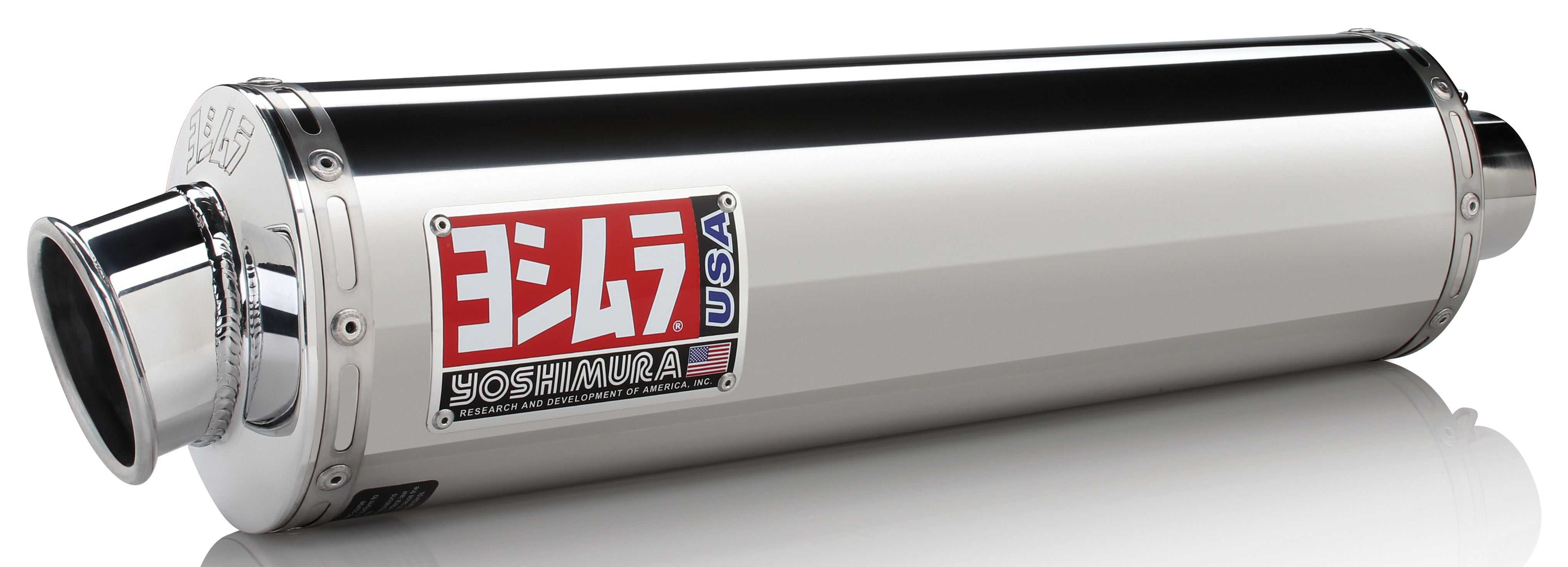 YOSHIMURA, YOSHIMURA EXHAUST SIGNATURE RS-3 SLIP-ON SS-SS-AL 12111E5500