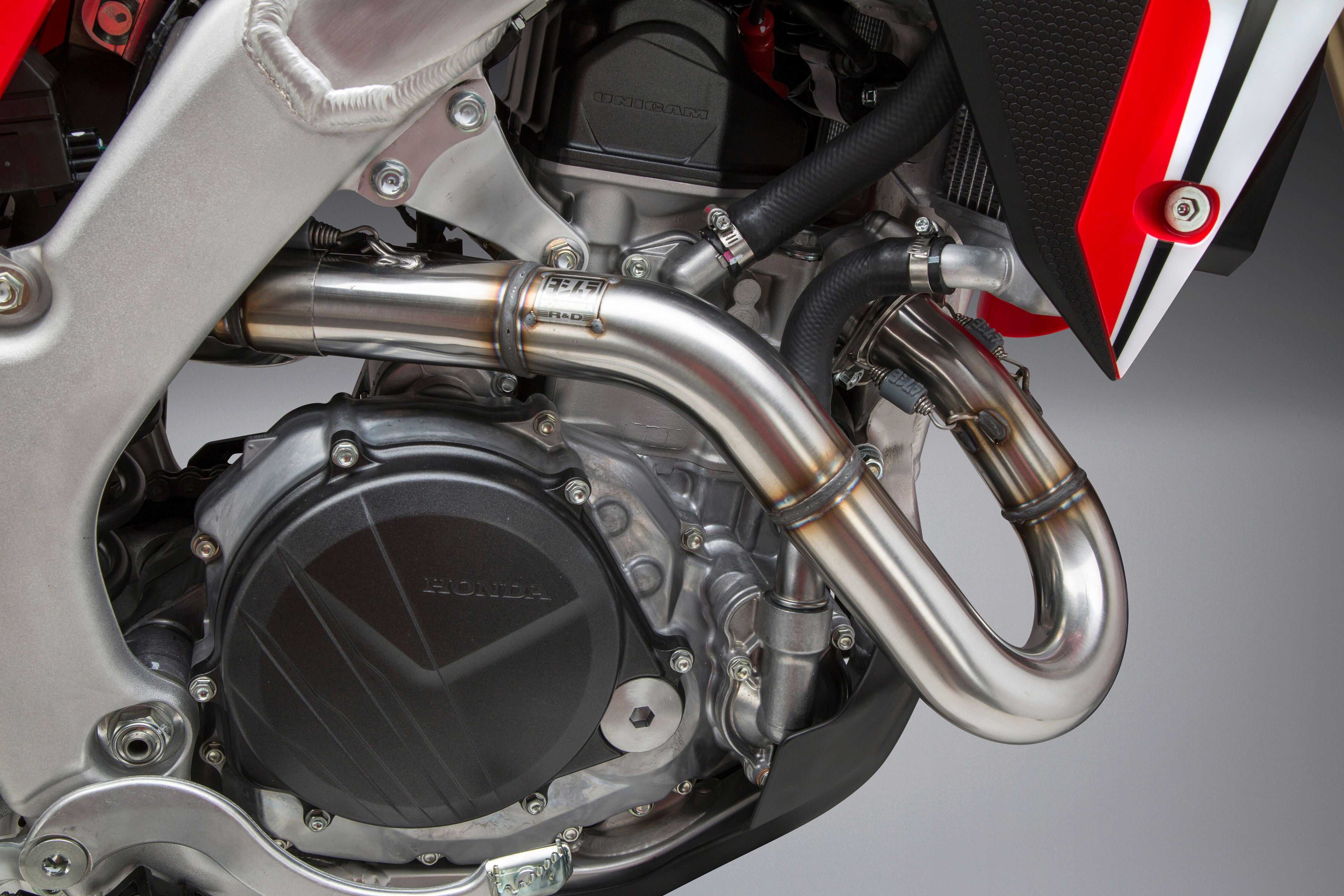 YOSHIMURA, YOSHIMURA RS-9 HEADER/CANISTER/END CAP EXHAUST DUAL SLIP-ON SS-AL-CF 22843BR520